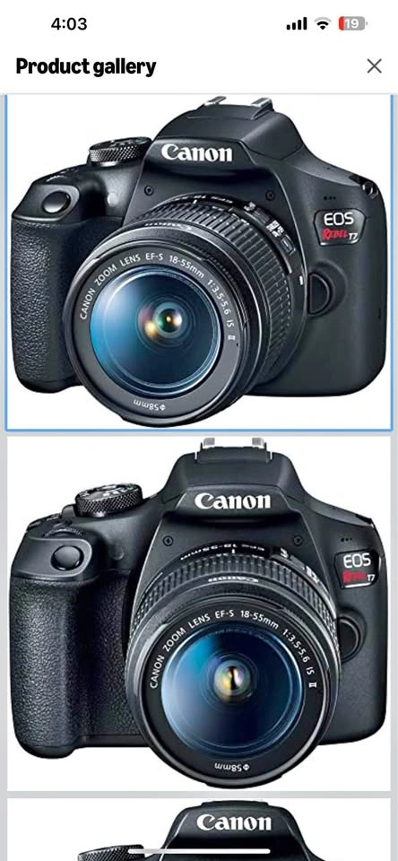 Canon EOS Rebel T7 DSLR Camera with 18-55mm Lens
