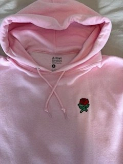 Unisex Large Artist Union Pink Hoodie - photo 2