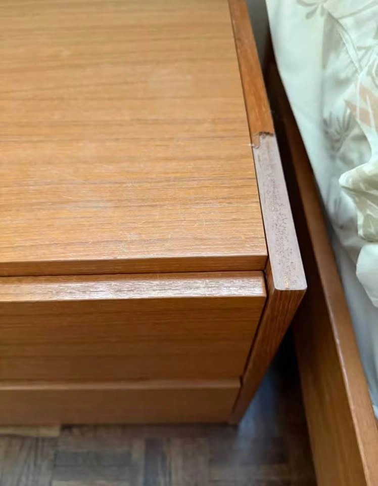Vintage MCM Reff Products Teak Nightstands Pair - photo 3