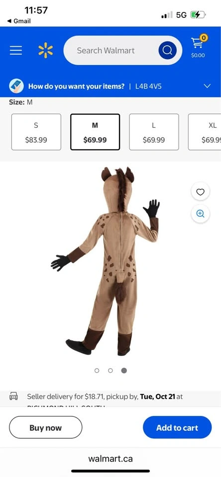 Kids Hyena Animal Costume - photo 4