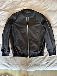 New Bullhead Black Nylon Medium Full Zip Jacket