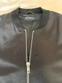 New Bullhead Black Nylon Medium Full Zip Jacket - photo 2