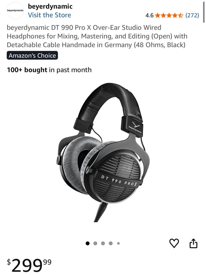 beyerdynamic DT 990 Pro X Headphones - photo 2
