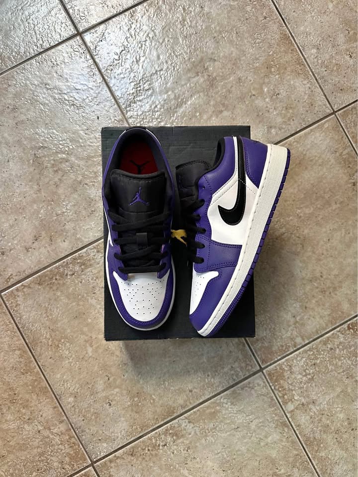 Jordan Retro 1 Low Court Purple GS DS