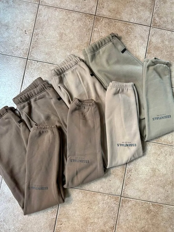 Essentials Reflective Logo Sweatpants Lightly Used M thumbnail