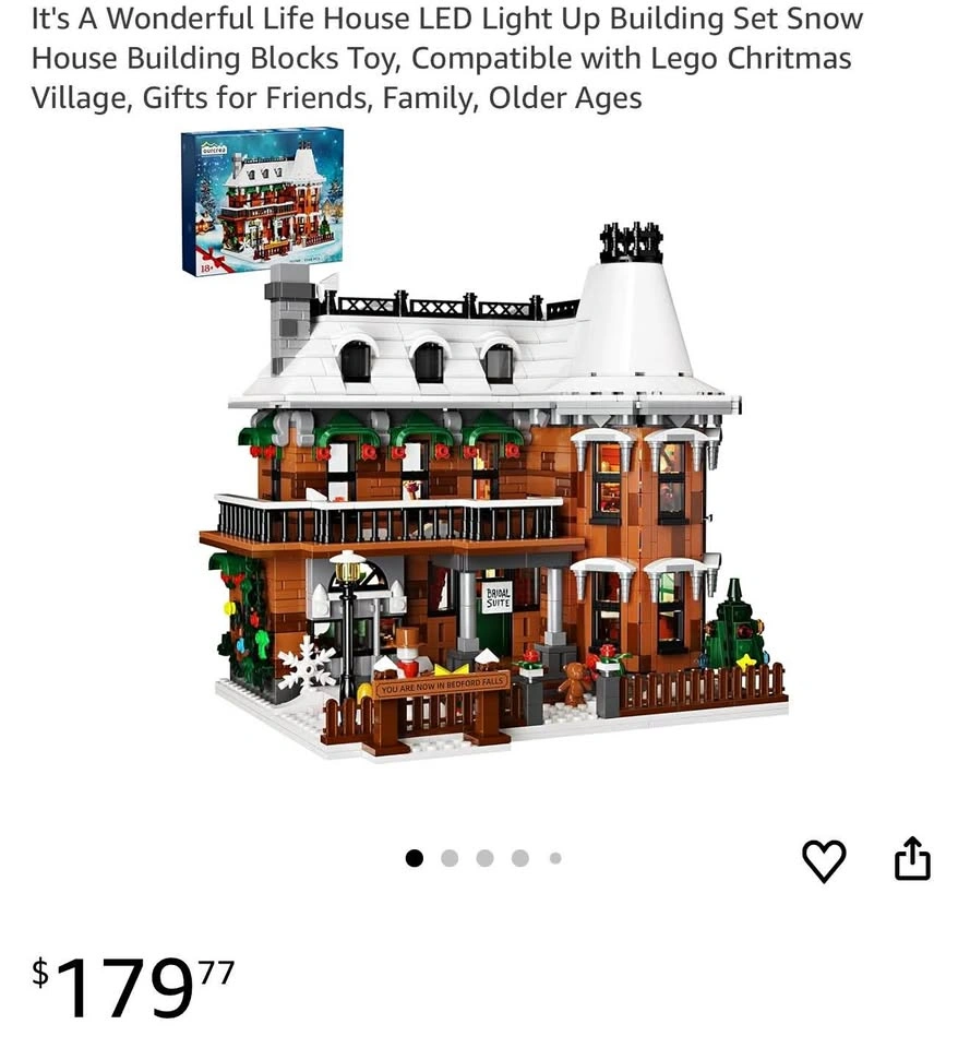 It's A Wonderful Life House LED Light Up Building Set