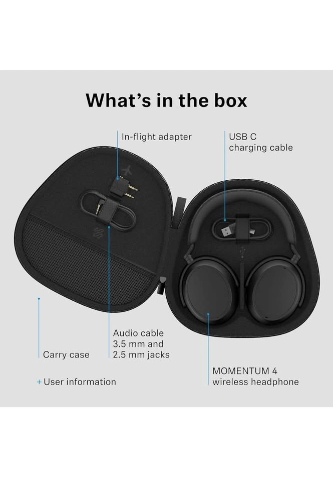 Sennheiser Momentum 4 Headphones - Bluetooth Headset - photo 3