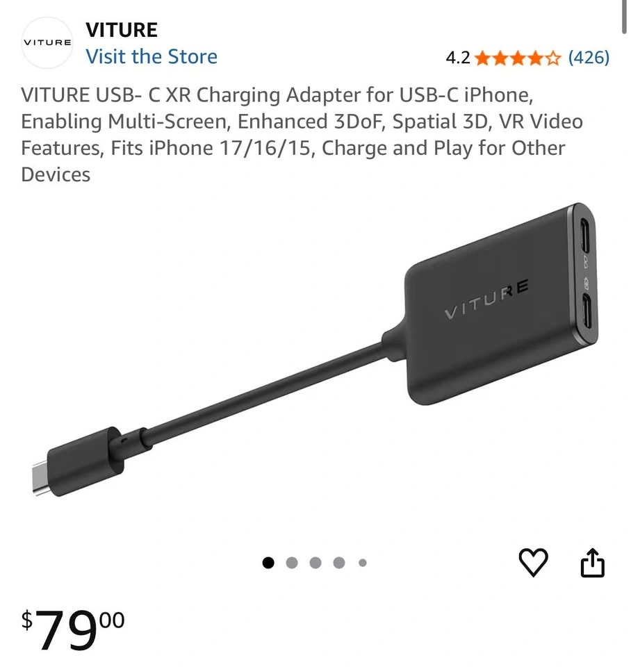 VITURE USB-C XR Charging Adapter for iPhone - photo 2