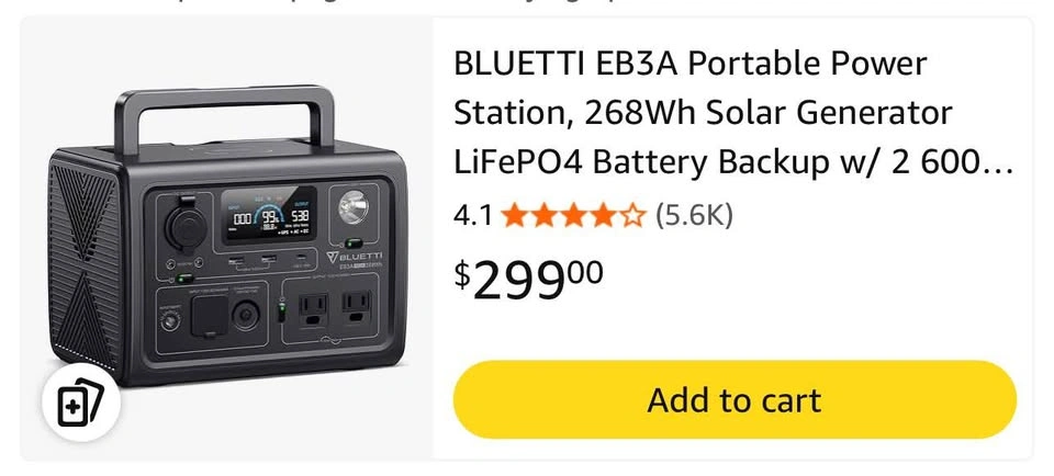 BLUETTI EB3A Portable Power Station - photo 2