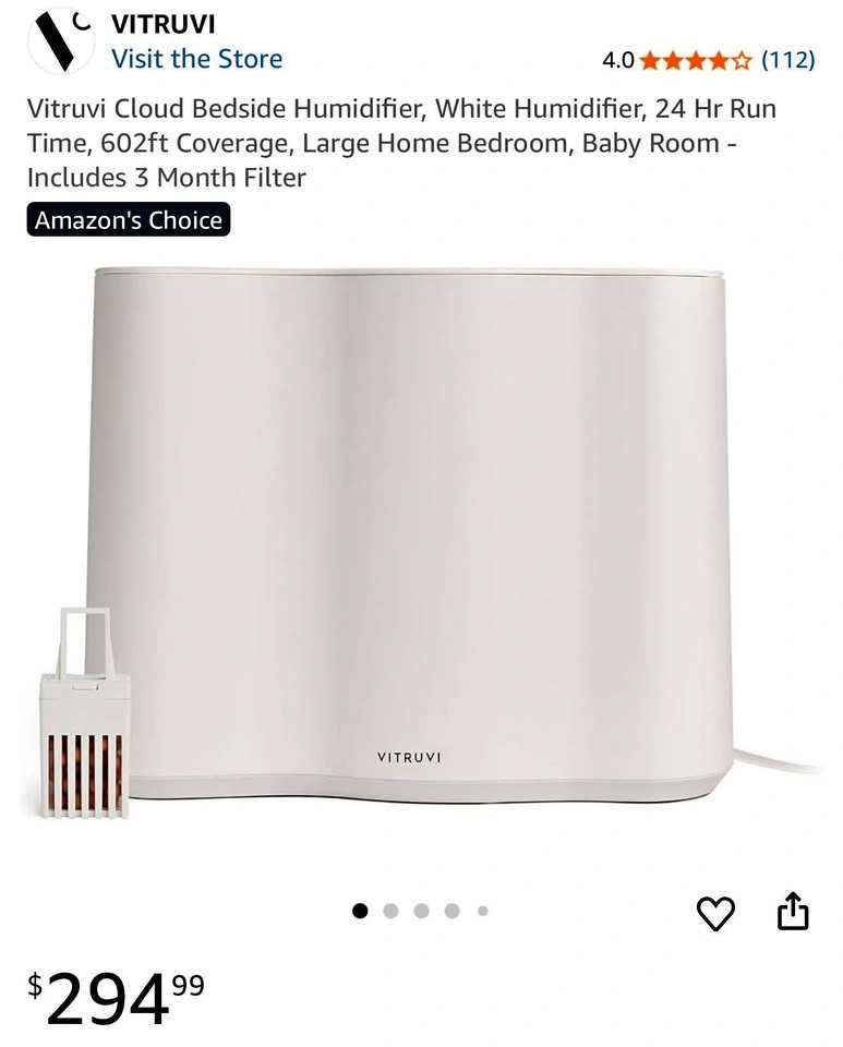 Vitruvi Cloud Bedside Humidifier