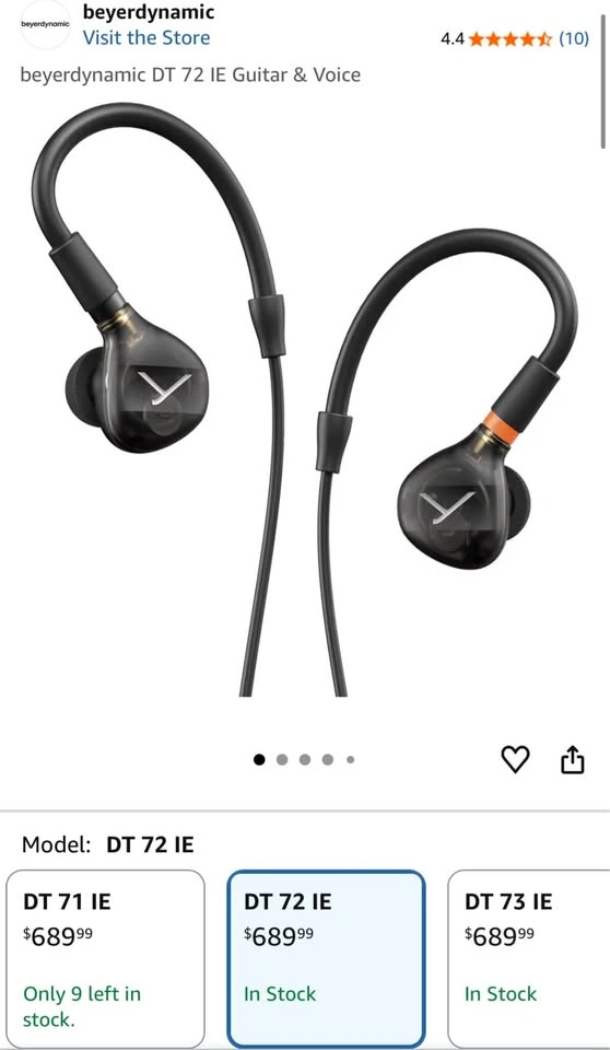 beyerdynamic DT 72 IE Guitar & Voice - photo 2