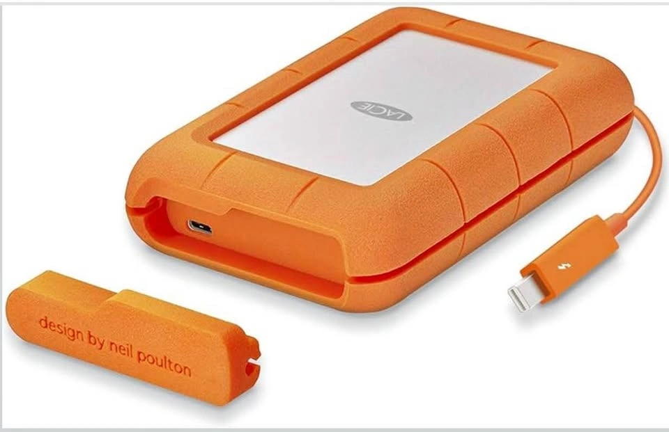 LaCie Rugged Thunderbolt USB-C 4TB External Hard Drive