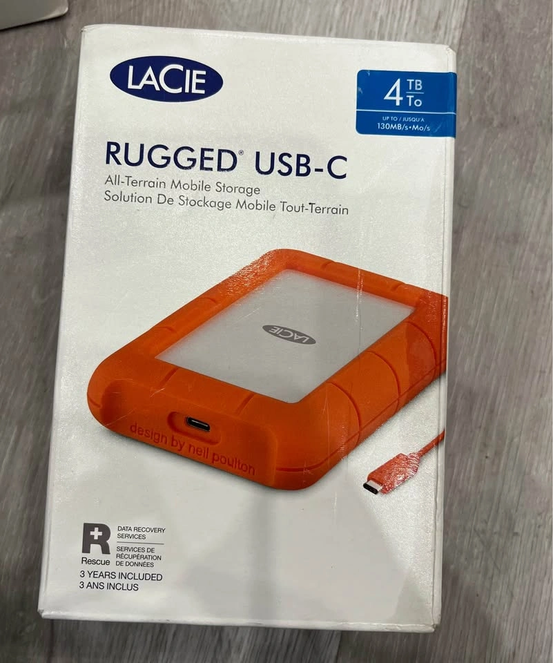 LaCie Rugged Thunderbolt USB-C 4TB External Hard Drive - photo 4