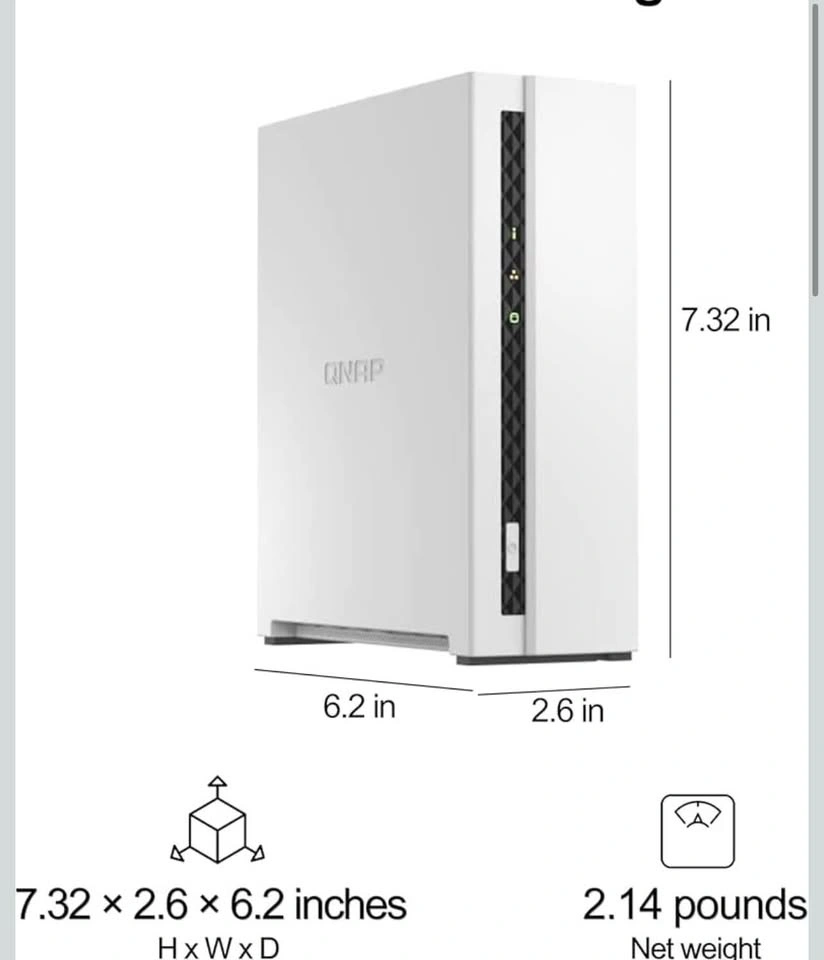 QNAP TS-133-US 1 Bay NAS - photo 3