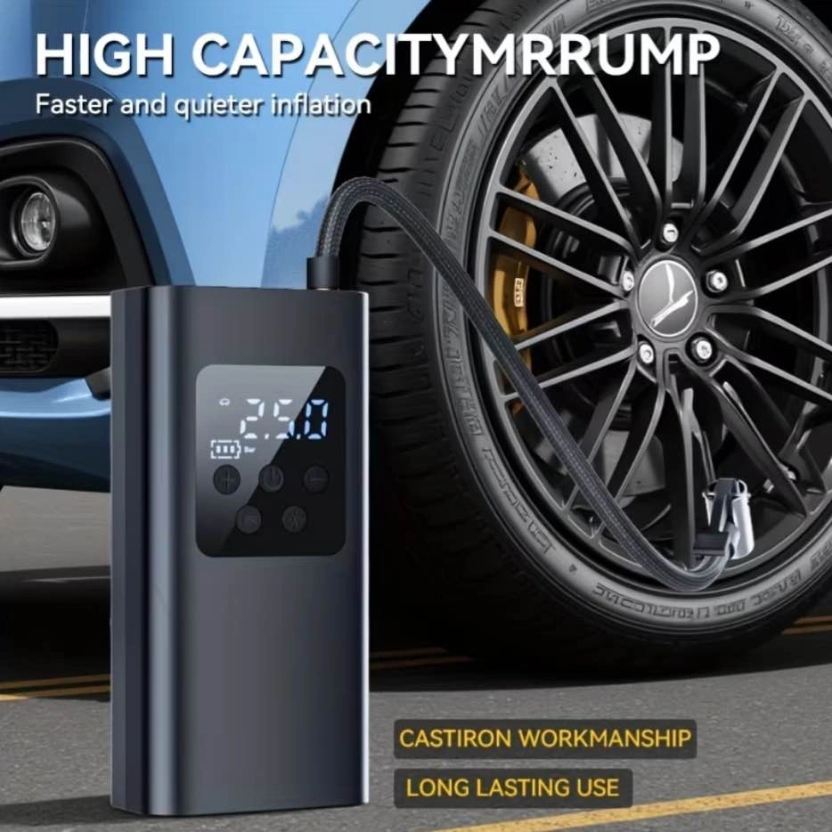 Portable Car Tire Inflator with Type-C Fast Charging - photo 3