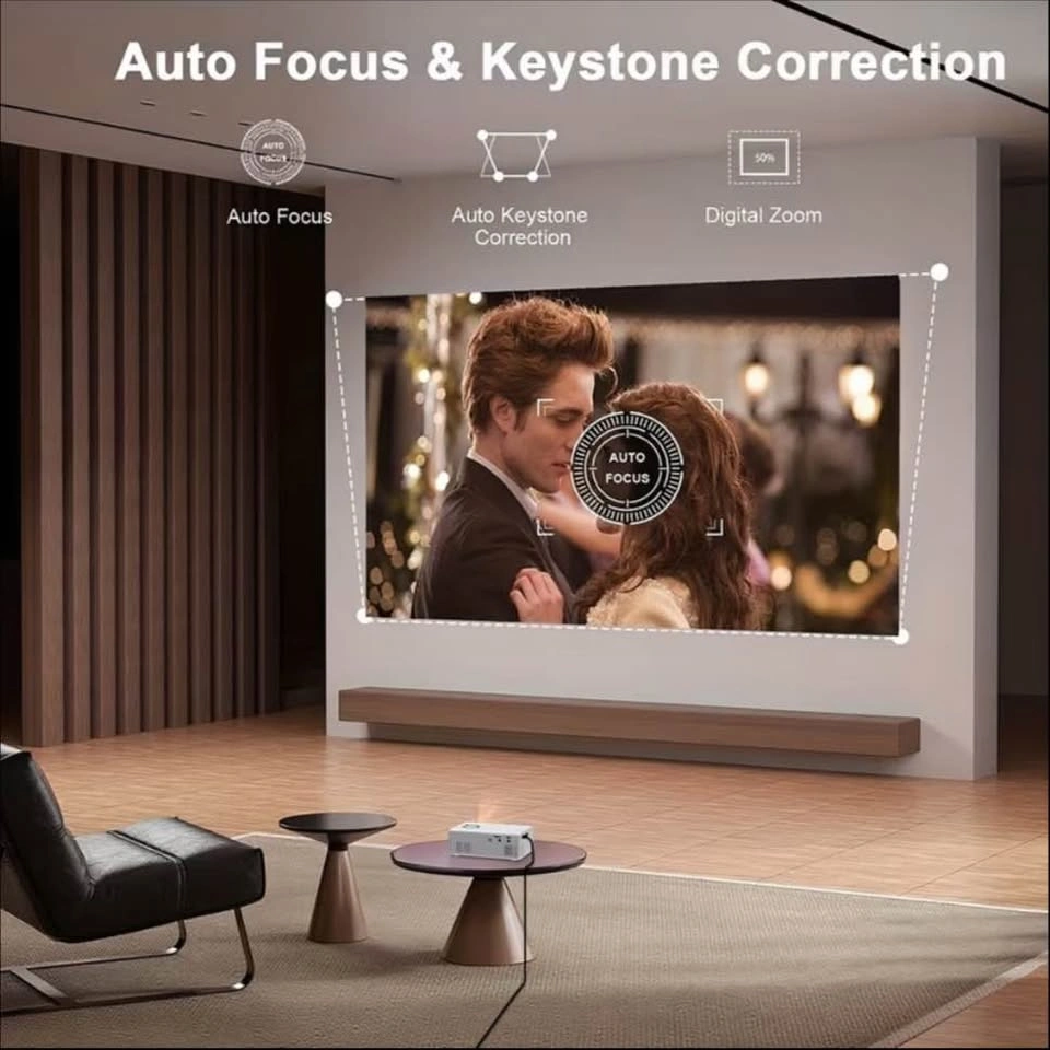 Mini Smart Projector - Ultra HD, Screen Mirroring, Portable - photo 4