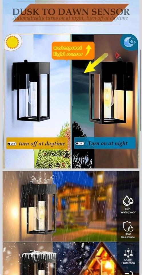 Dusk to Dawn Outdoor Lighting, 2 Pack - photo 2