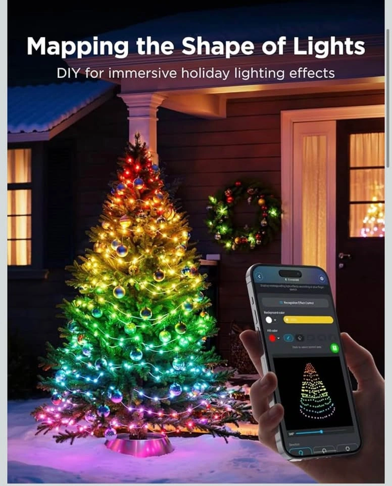 Govee Christmas Lights 2, 164FT 500LEDs RGBWIC Smart String Ligh - photo 5