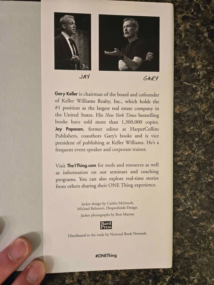 The ONE Thing - Hardcover book by Gary Keller - photo 3