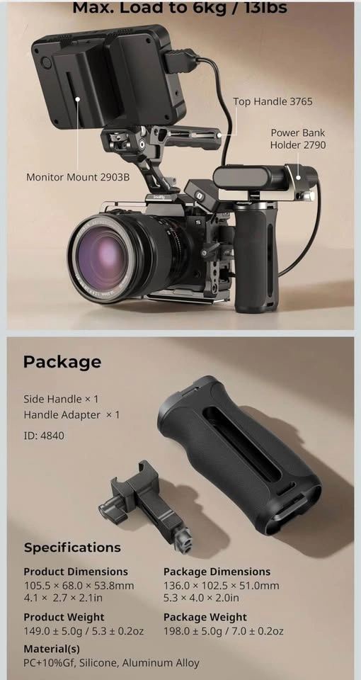 SmallRig Mini NATO Side Handle for Camera Cages - photo 5