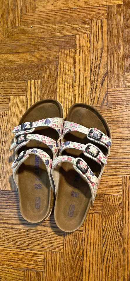 Birkenstock Florida Fresh Meadow Flower Beige Birko Flor SFB Nar