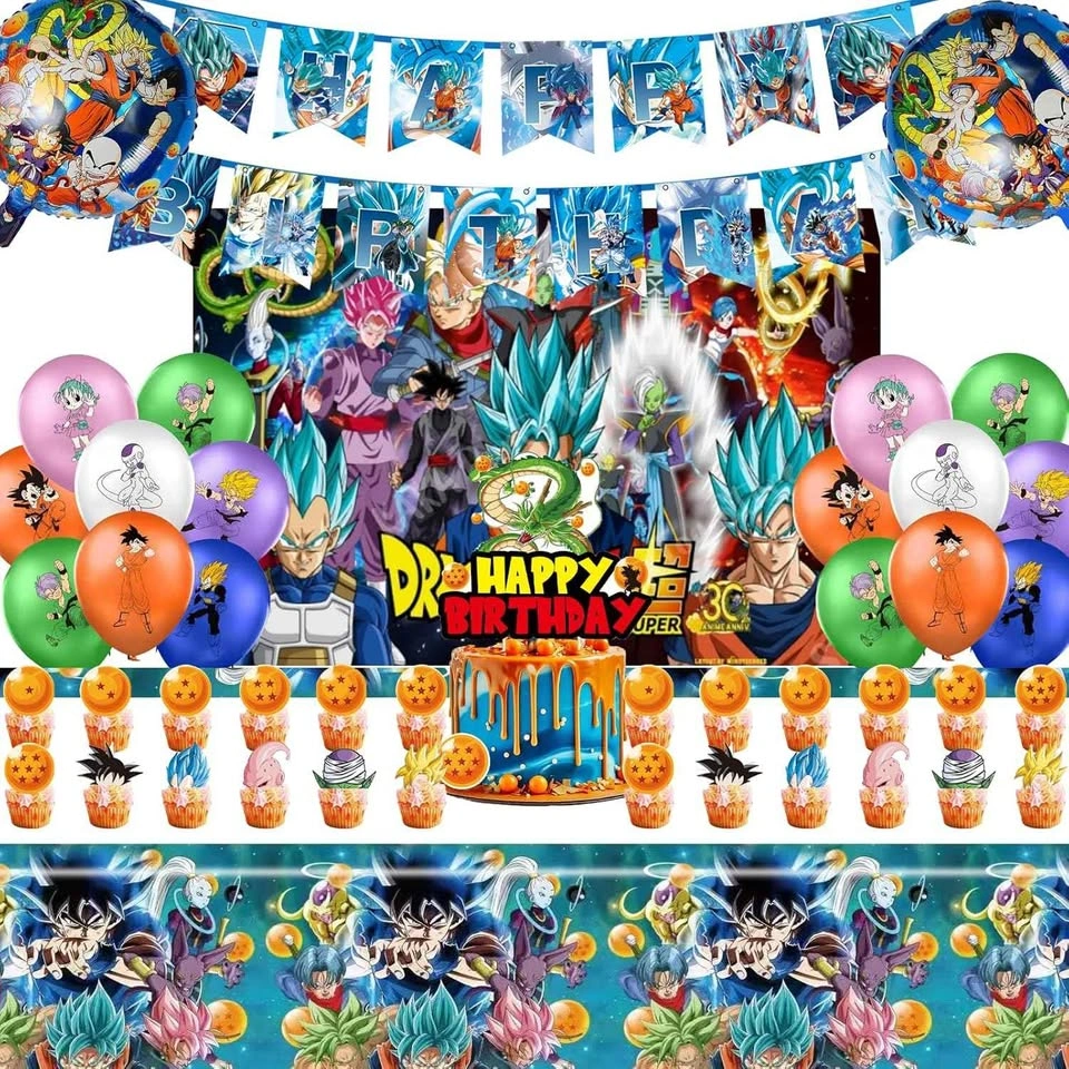 Dragon Ball Z Birthday Party Supplies Set for boys