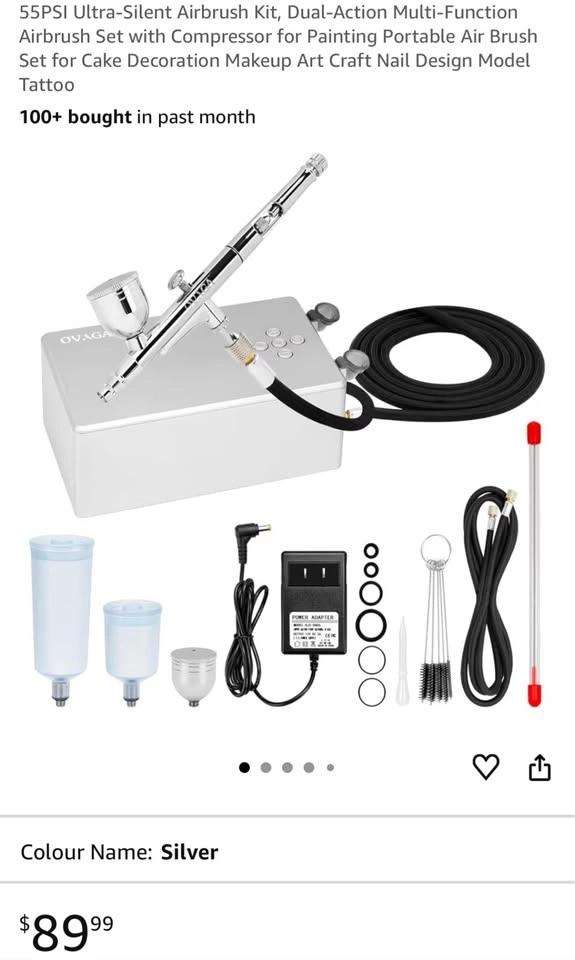 55PSI Ultra-Silent Airbrush Kit with Compressor - photo 2