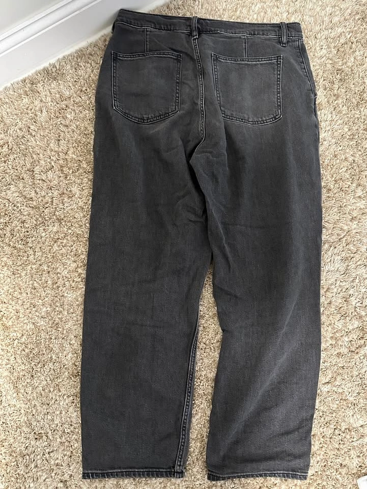 UNIQLO Men’s Wide Fit Jeans - Gray - photo 2