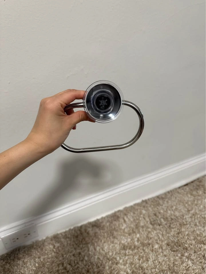 Suction Cup Towel Ring Holder – Chrome Finish - photo 2