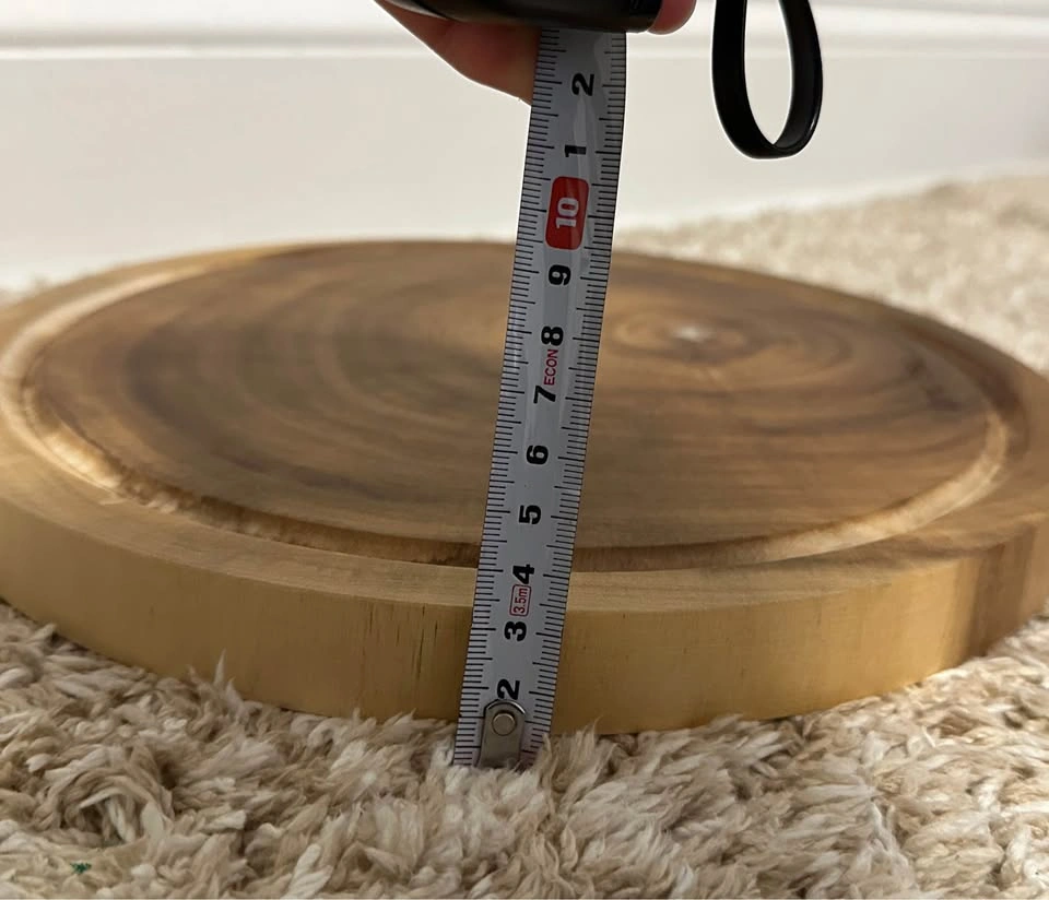 Linoroso Acacia Round Cutting Board / Charcuterie Board – 12” - photo 5