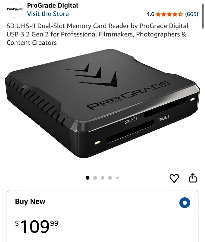 ProGrade Digital SD UHS-II Dual-Slot Memory Card Reader