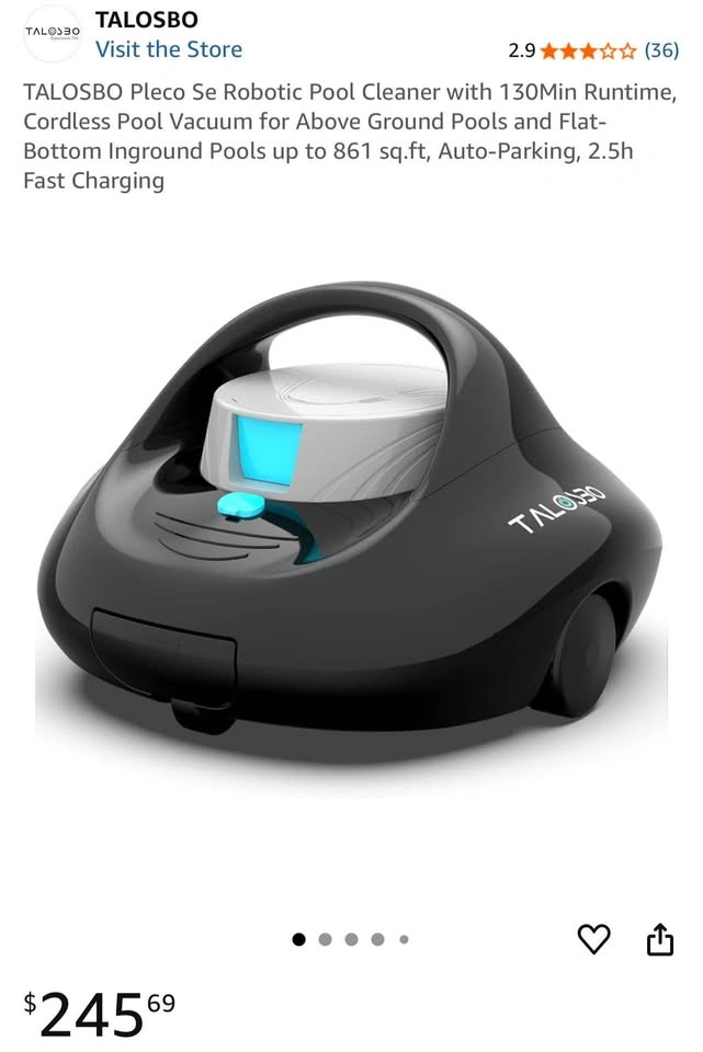 Pool robot cleaner cordless - photo 2