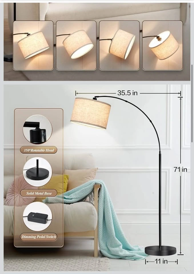 Arc Floor Lamp - Dimmable & Adjustable - photo 2