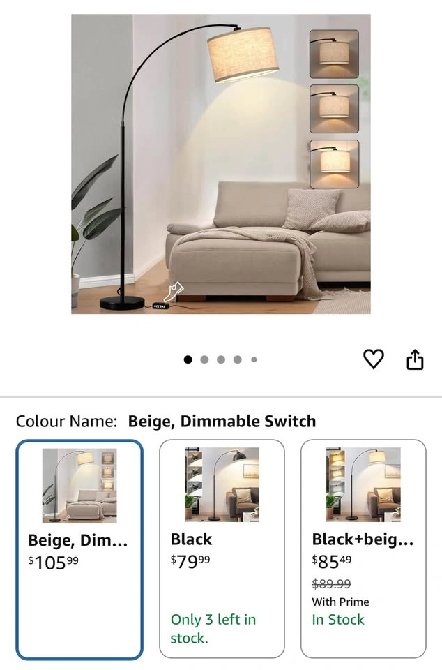 Arc Floor Lamp - Dimmable & Adjustable - photo 4