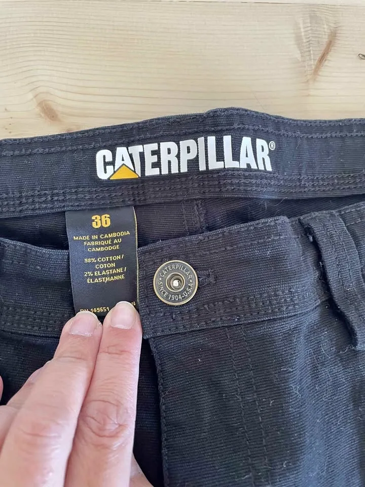 Black Caterpillar Men's Work Shorts
