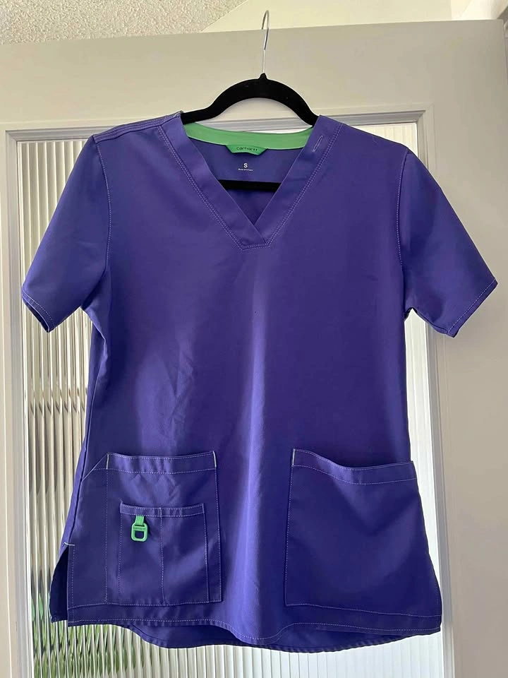 Carhartt Scrubs Electric Blue Size Small