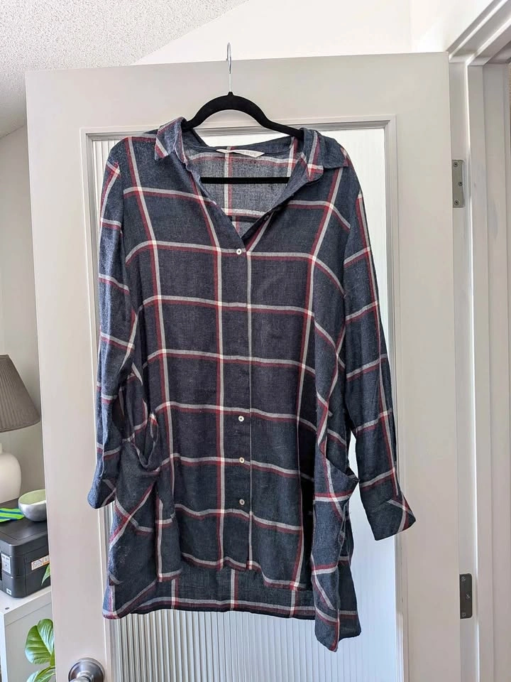Zara Basic Oversized Top/Shirt Dress