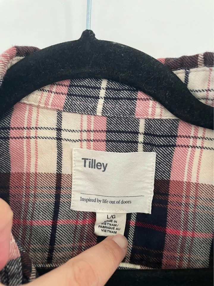 Tilley's Pink, Gray & White Long Sleeve Top - photo 2