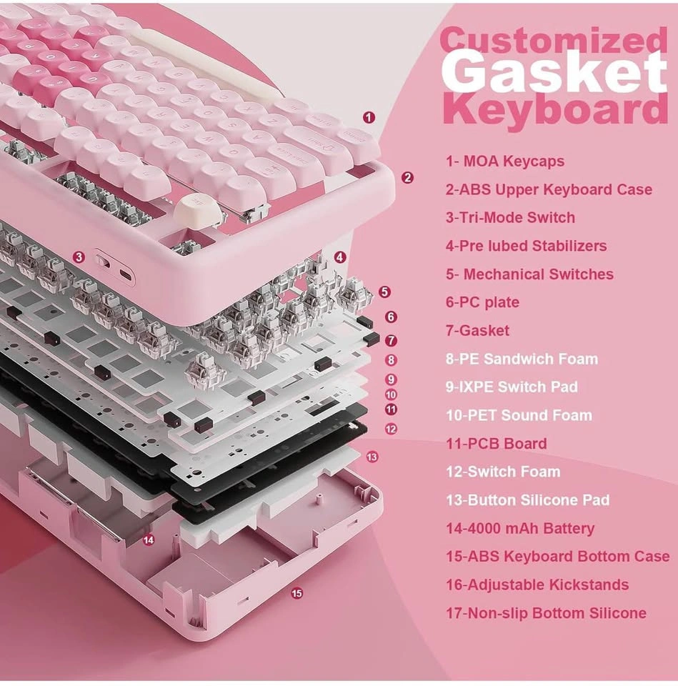YUNZII B87 Wireless Mechanical Keyboard - photo 4