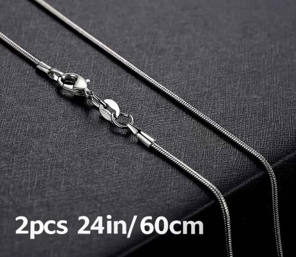 925 Sterling Silver Snake Bone Chain - photo 3