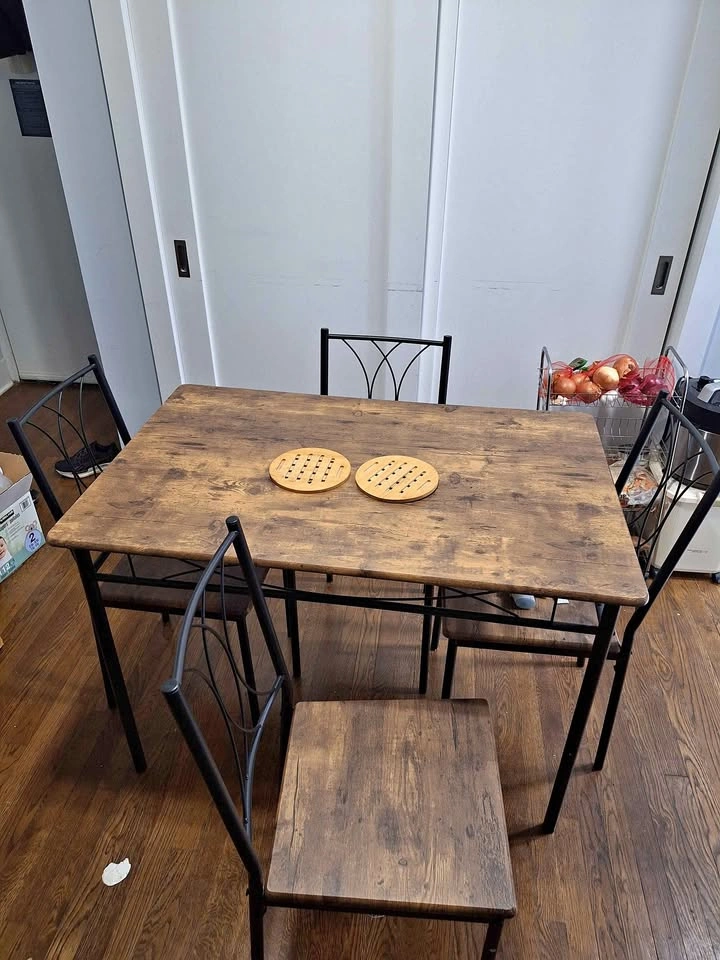 Small Dining Table for Four with 4 Chairs