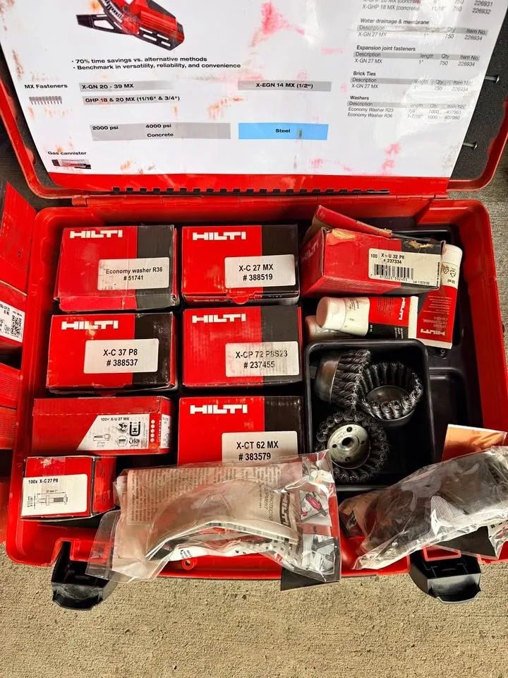 Hilti Inserts and Consumables