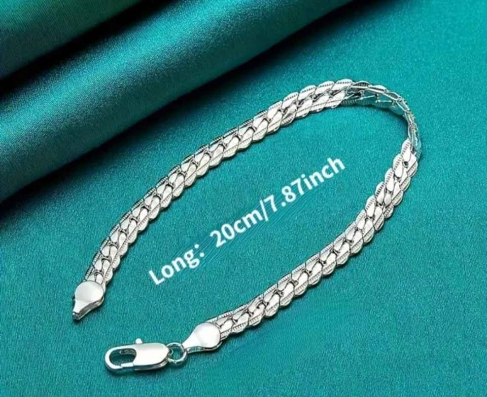 Silver Plated Chain & Bracelet Set - photo 2