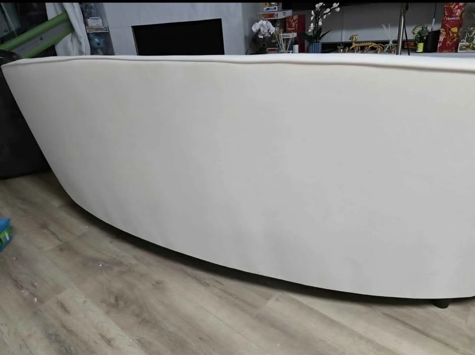 Modern Velvet Curved Sofa - 3 Seater - Delivery Available - photo 2