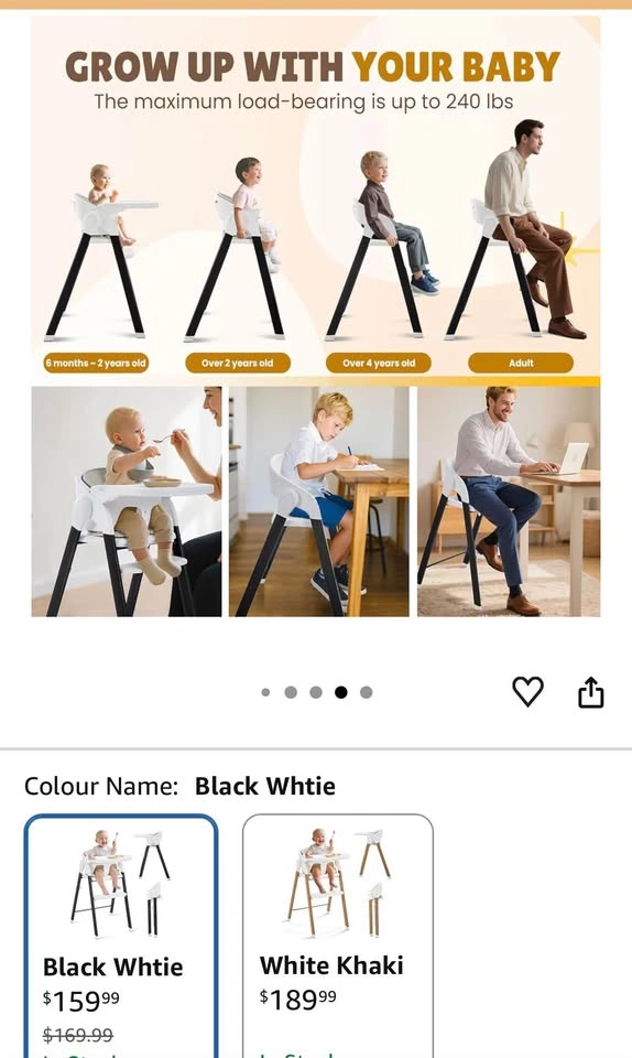 Convertible High Chairs for Babies & Toddlers + adults. - photo 5