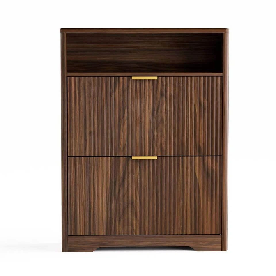 40" Tall Shoe Storage Cabinet - Walnut - photo 5