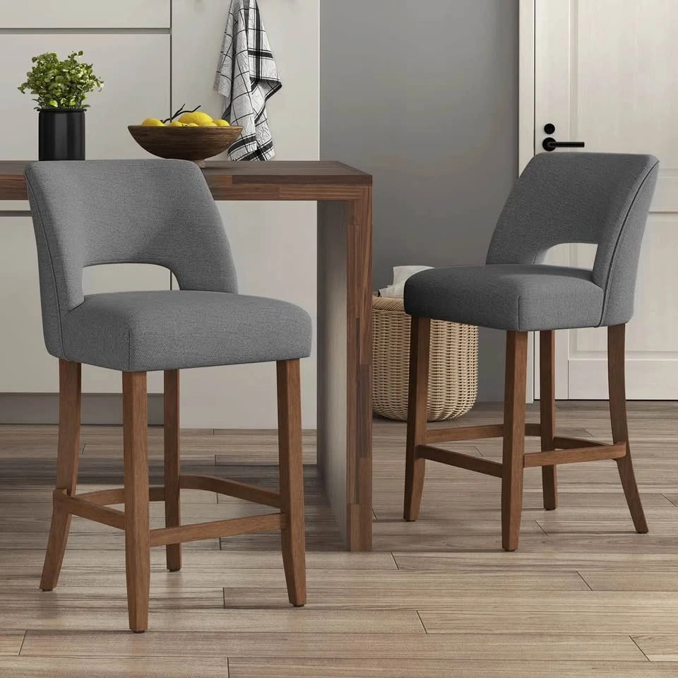 Bisto Counter Height Bar Stools (Set of 2) - Gray/Brown - photo 2