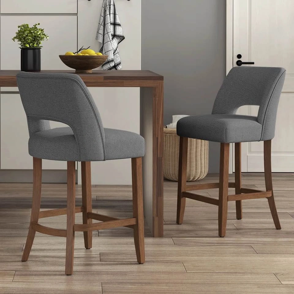 Bisto Counter Height Bar Stools (Set of 2) - Gray/Brown - photo 3