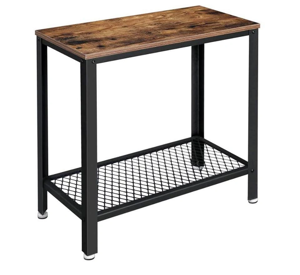 VASAGLE Side Table ULET31BX - 2-Tier Nightstand, Industrial Styl - photo 4