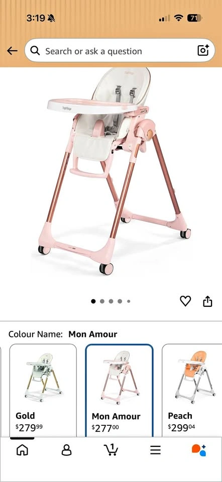 Peg Perego Prima Pappa Zero 3 High Chair (Newborn-3 yrs)